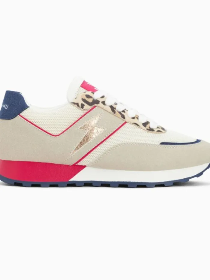 Baskets éclair Nicole multicolores à semelle running