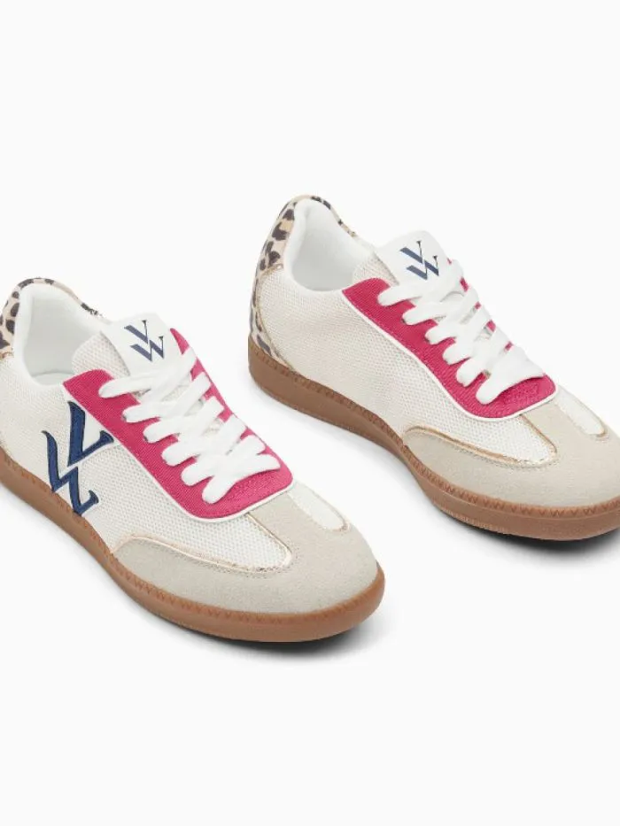 Baskets monogramme Charlize multicolores à semelle rétro