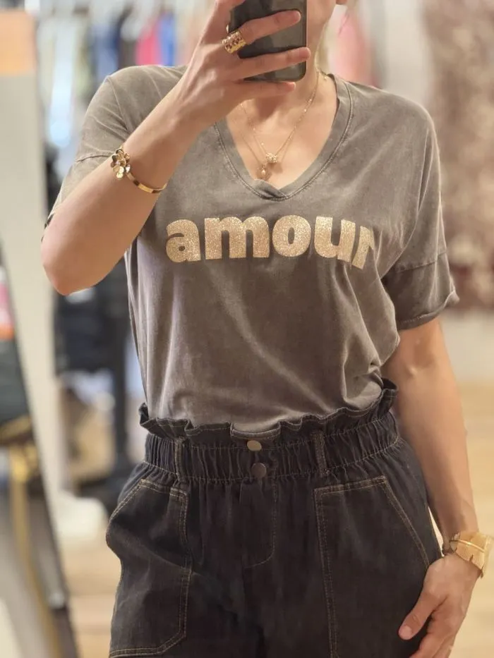 Tee shirt Amour&co Noir