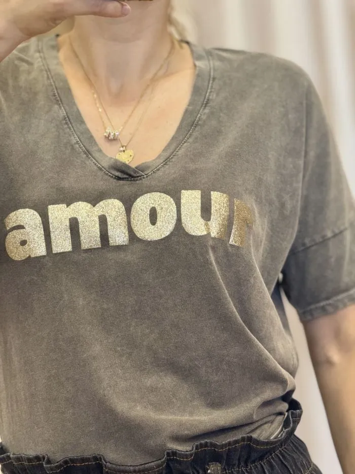 Tee shirt Amour&co Noir