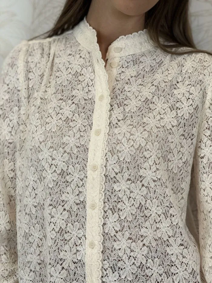 Blouse dentelle Swing Ecru