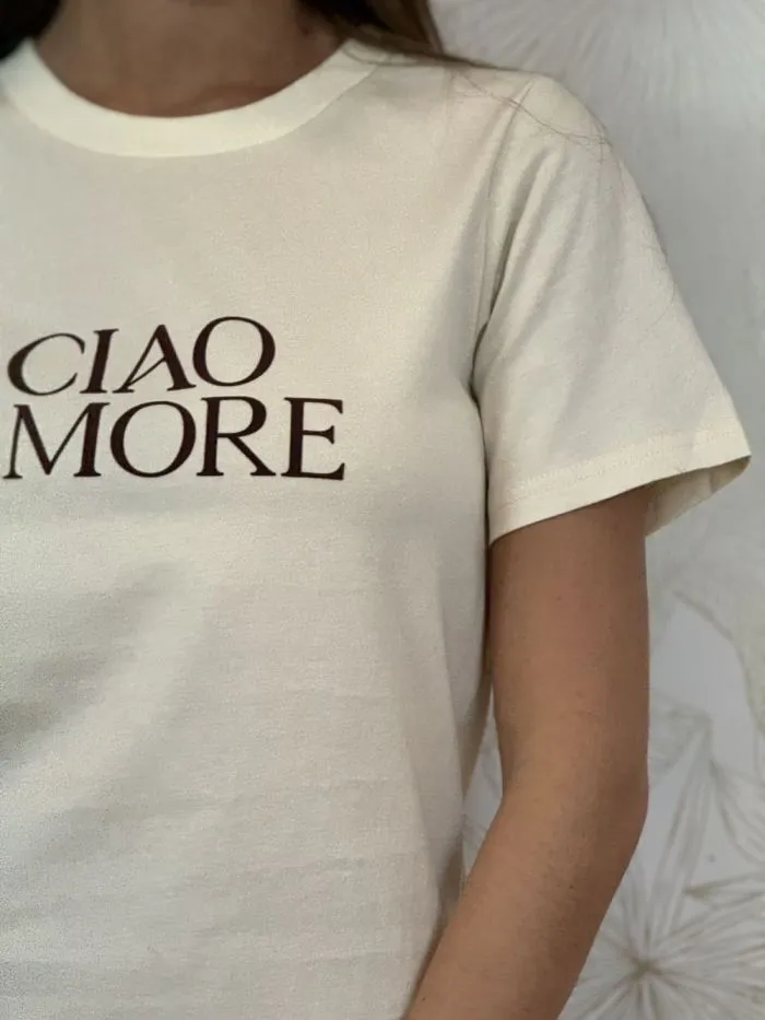 Tee shirt Ciao Amore Soft Ivoire