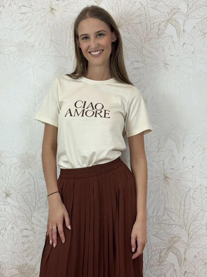Tee shirt Ciao Amore Soft Ivoire