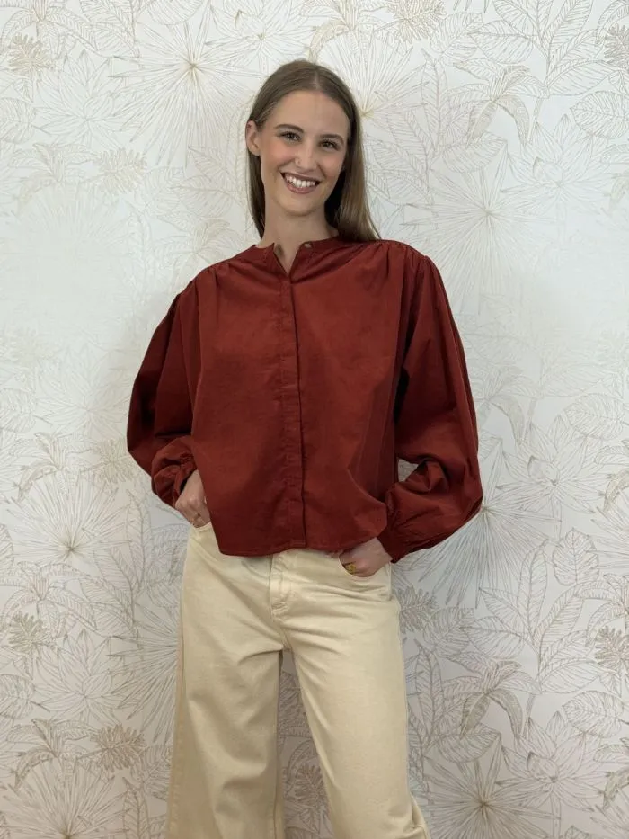 Blouse oversize Suri Terracotta