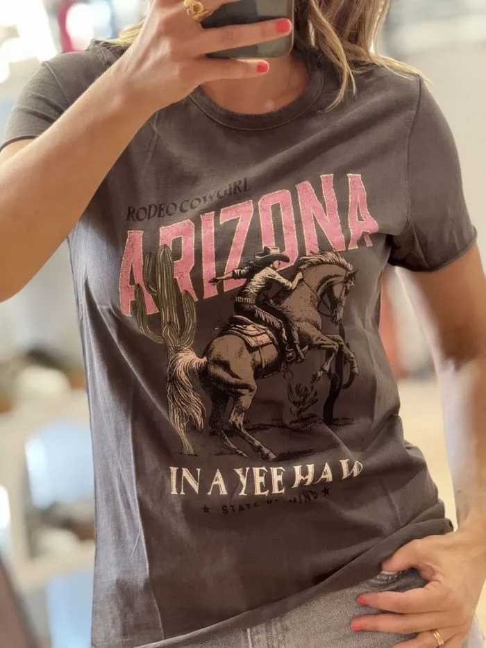 Tee shirt Lucy imprimé Arizona gris