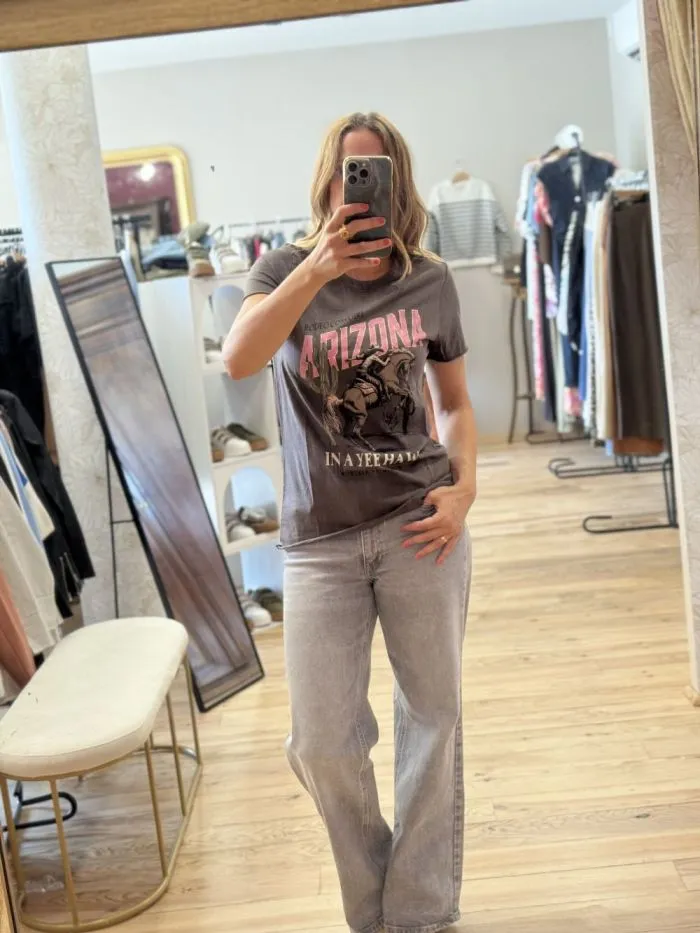 Tee shirt Lucy imprimé Arizona gris