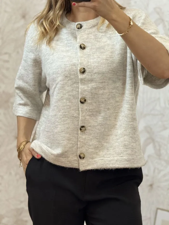 Cardigan Camilla manches courtes Gris