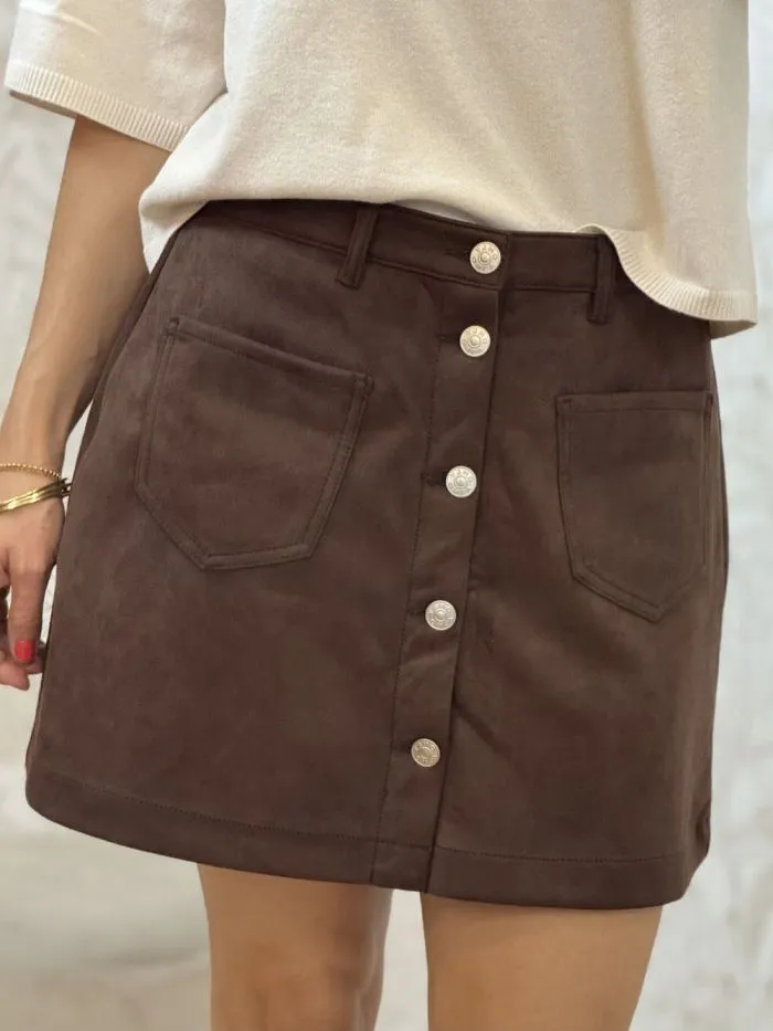 Jupe suède Amazing Chocolat