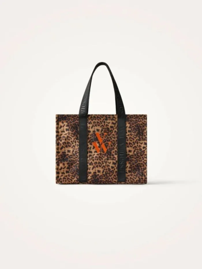 Sac cabas Carla anagramme orange Leopard
