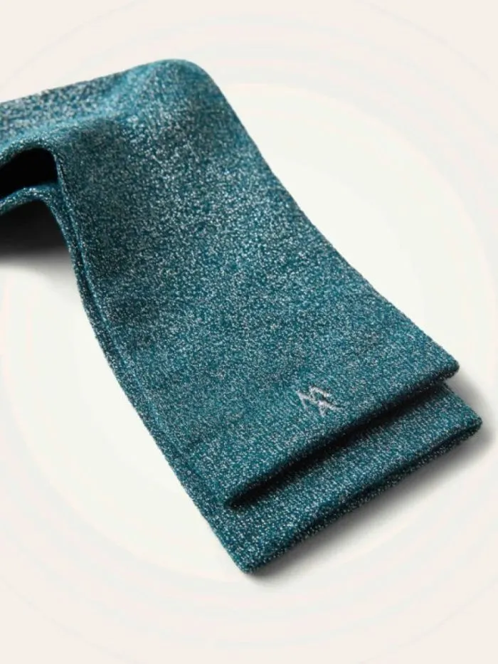 Chaussettes Ambre paillettes Bleu canard