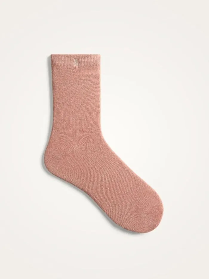 Chaussettes Ambre paillettes Rose