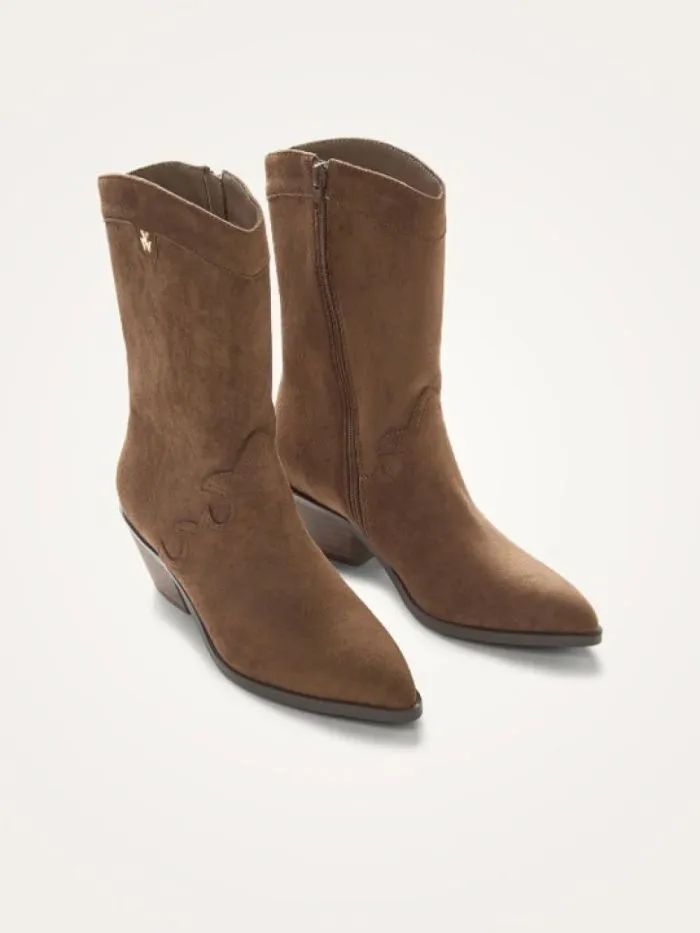 Bottines Monique santiags Café