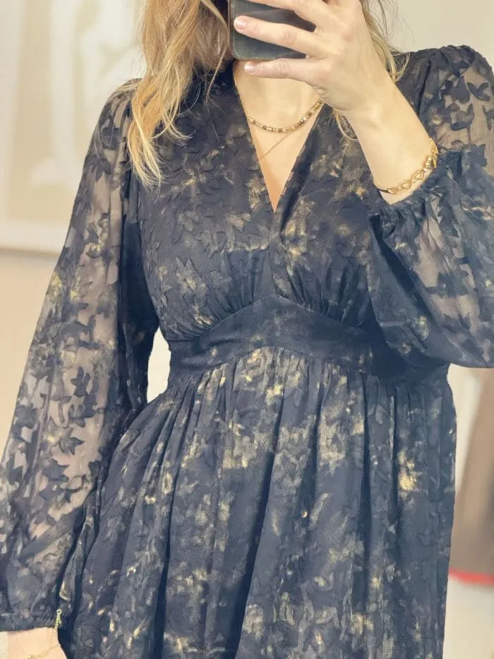 Robe longue Ysaure Noir